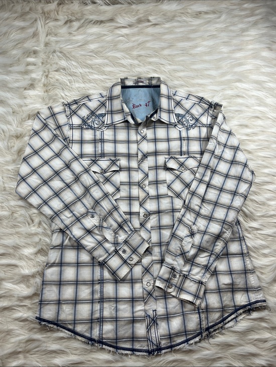Rock 47 By Wrangler Other - Rock 47 Snap Button Shirt XL Multi Color Plaid